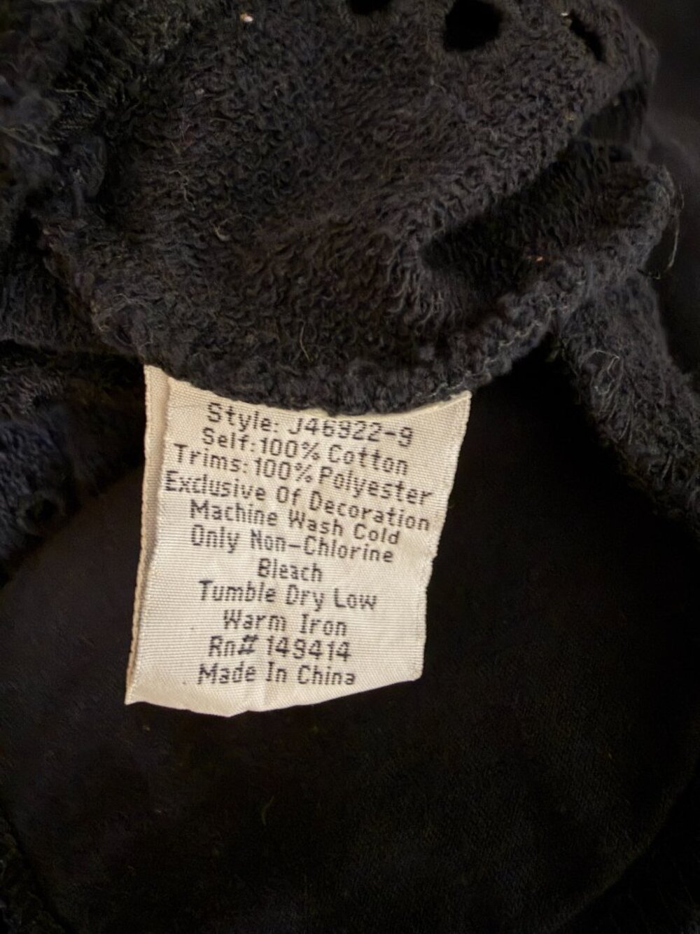 Johnny Was Junia Jacket Embroidered Eyelet Zip Front Hooded Black S - Picture 12 of 12